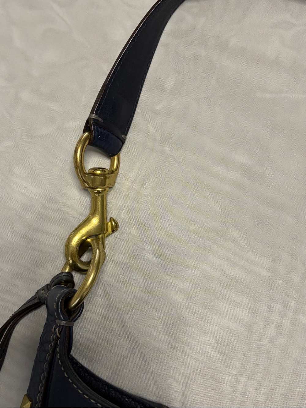 Vintage Coach Hamptons Signature Studded Hobo Shoulder Bag - Picture 3 of 12